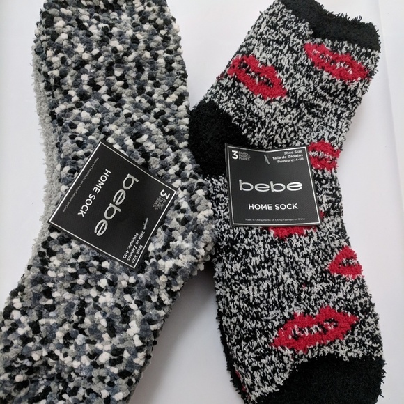 Set of 6pk Bebe Warm Cozy Socks NWT 6 pairs - Picture 6 of 7